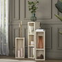 Hanah Home Juego de Mesas Auxiliares Travertino